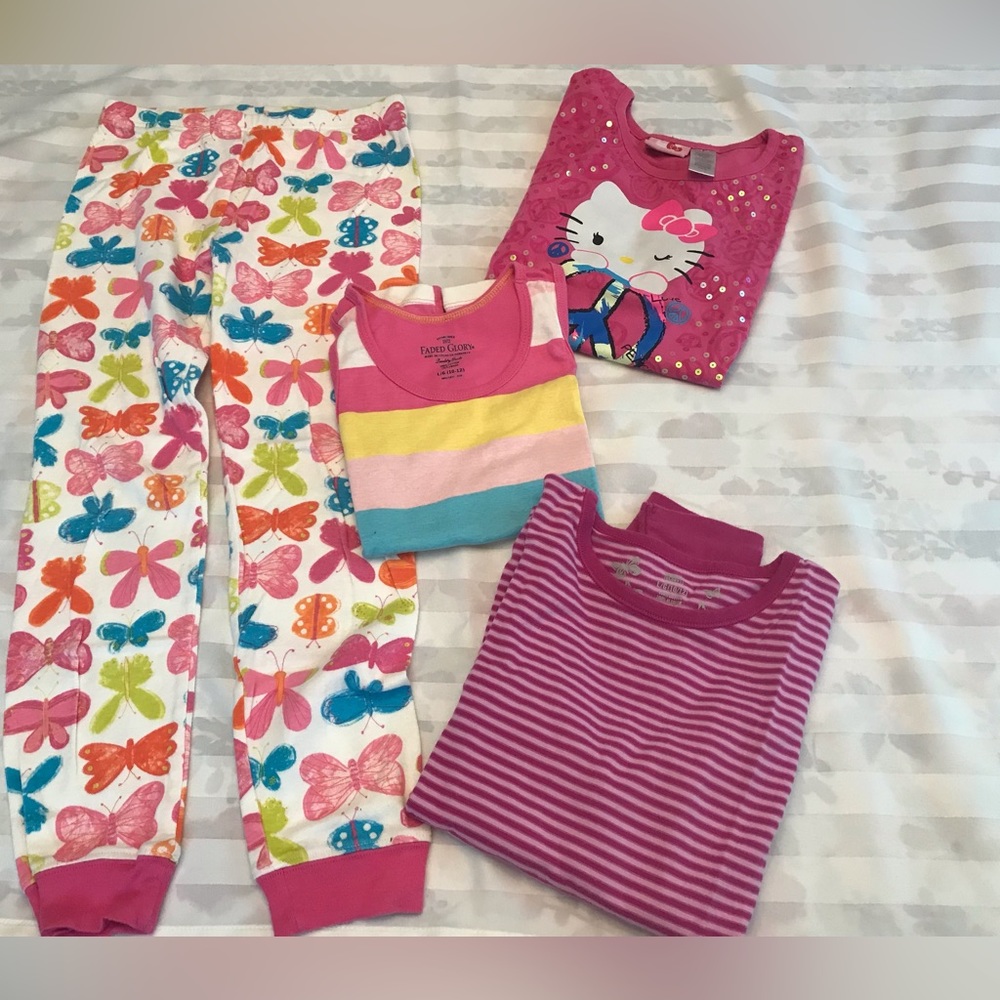 Lot of Girls Tops and Leggings, Size 10/12